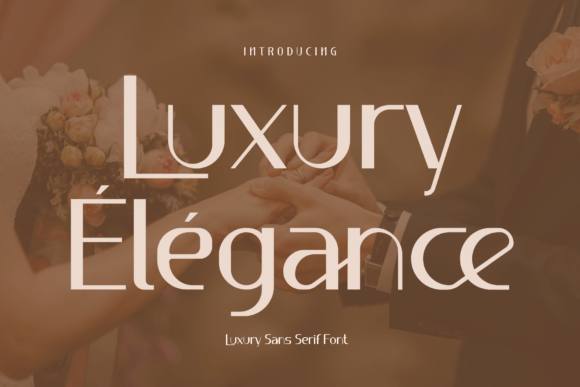 Luxury Élégance: A Modern Sans Serif Font for Branding